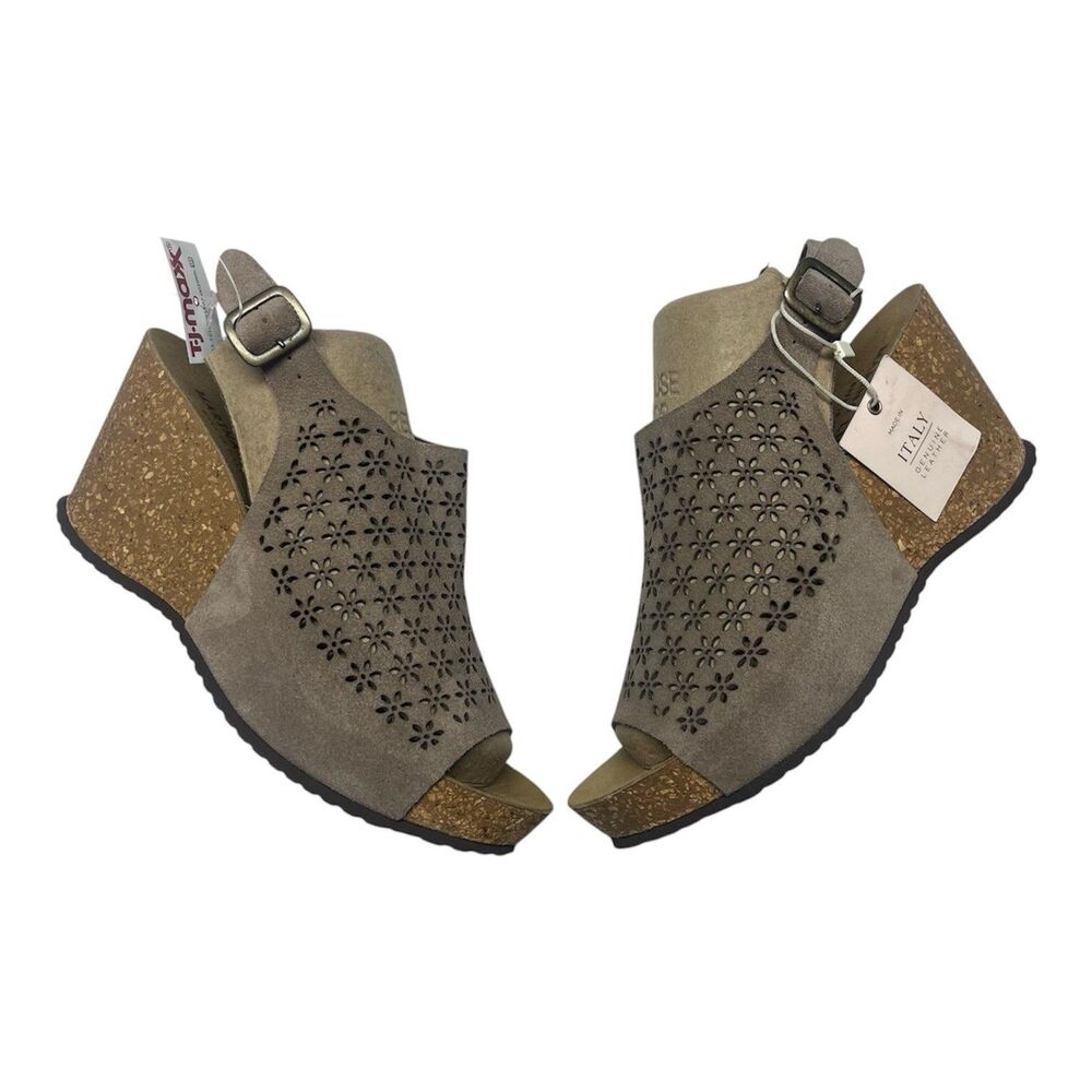 Wedge heel Sandal Sling Back Size 8.5 New